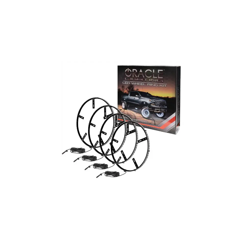 Oracle 4215-334 - LED Illuminated Wheel Rings - ColorSHIFT No Remote - ORA4215-334